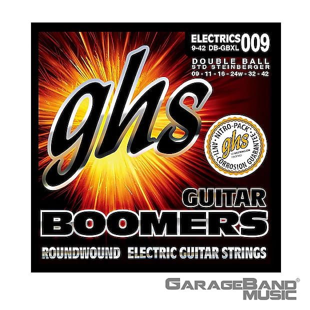 GHS Strings DB-GBXL Double Ball End Boomers Extra Light, 9-42