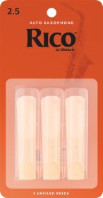 Rico by D'Addario RCA0325 Bb Clarinet Reeds #2.5 - 3-Pack