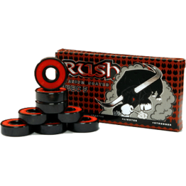 Rush 8mm ABEC 5 Skateboard Bearings, set of 8