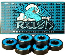 Rush 8mm ABEC 7 Skateboard Bearings, set of 8