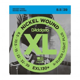 D'Addario EXL130+ Nickel Wound, Extra-Super Light Plus, 8.5-39