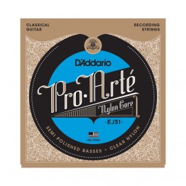 D'Addario EJ51 Pro-Arté with Polished Basses, Hard Tension