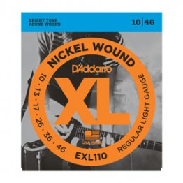 D'Addario EXL110 Nickel Wound Light Electric Strings, 10-46