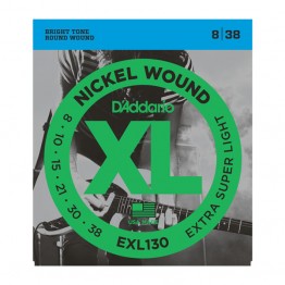 D'Addario EXL130 Nickel Wound, Extra-Super Light, 8-38