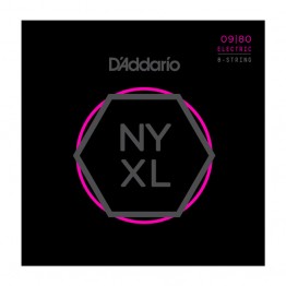 D'Addario NYXL0980 Electric Guitar Strings, 8-String, 9-80