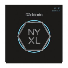 D'Addario NYXL1152 Nickel Wound, Medium Top / Heavy Bottom, 11-52