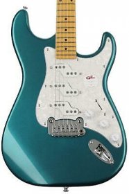G&L Tribute Comanche Electric Guitar, Emerald Blue