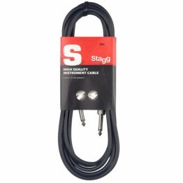 Stagg High Quality Instrument / Guitar Cable, 20 ft, Black