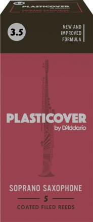 Plasticover by D'Addario Soprano Saxophone Reeds 3.5, 5 pack