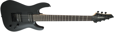 Jackson S Series Dinky™ Arch Top JS22-7 DKA HT, Amaranth Fingerboard, Satin Black, 7-String