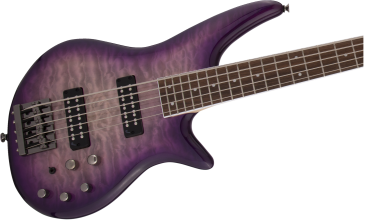 Jackson JS Series Spectra Bass JS3QV, Laurel Fingerboard, Purple Phaze