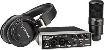 Steinberg UR22 MKII Recording Pack with Interface, Cubase, Headphones and Microphone