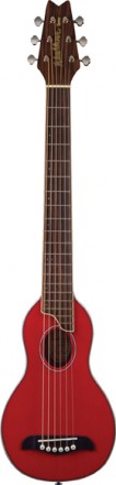 Washburn RO10STRK-A-U Travel Guitar - Transparent Red