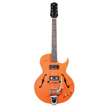 The Loar LH-306T Cutaway Archtop Guitar w/Bigsby, Orange