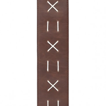 D'Addario L25W1501 Leather Guitar Strap, Decorative Stitch