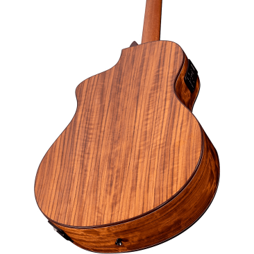 Washburn Guitars Bella Tono Studio 9 Vine CE Spruce/Walnut, Gloss Charcoal Burst