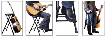 Stage Player 2 Folding Guitar Stand and Stool