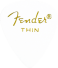 Fender 351 Shape Premium Celluloid Picks, White, Thin, 12-Pack