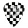 D'Addario 1CCB6-10 Checkerboard Celluloid Picks, 10 pack, Heavy