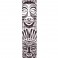 D'Addario Polyester Guitar Strap, African Masks, Black and White