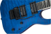 Jackson JS Series Dinky™ Arch Top JS32Q DKA, Amaranth Fingerboard, Transparent Blue