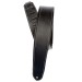 D'Addario Deluxe Leather Padded Strap w/ Contrast Stitch, Black