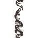 D'Addario T20W1500 Woven Guitar Strap, Dragon Tattoo Art